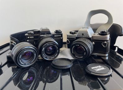 2x film camera 3x lenses