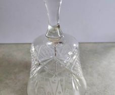 Crystal Bell Engreaved In Good Condtion.