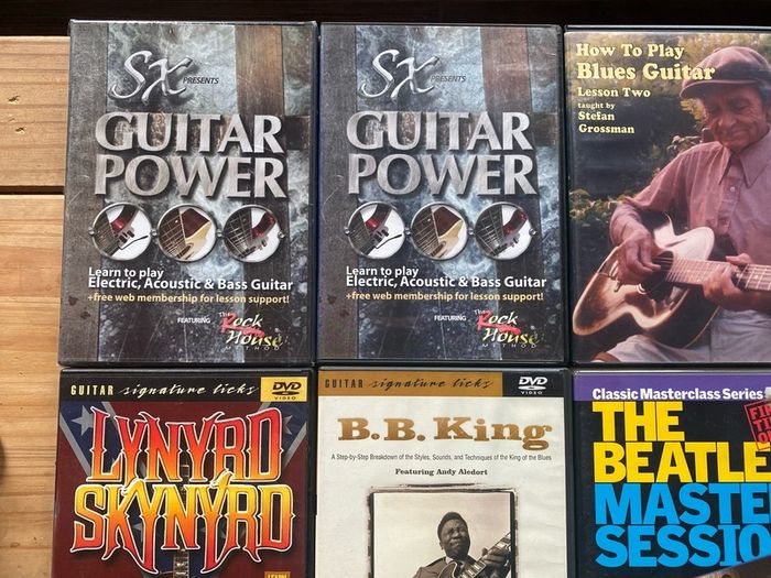 Guitar Lessons DVD Set Signature licks The Beatles Blues Guitar Rock
