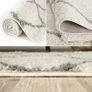 Shaggy Rug Modern Moroccan Design Rugs for Living Room, Bedroom, Hallway, 3 cm Thick Area Rugs, Diamond Ivory/Grey, 80x150cm (FREE POSTAGE) Image 2