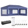 3 x 6m Pop Up Gazebo, Height Adjustable Marquee Party Tent with Sidewalls and Storage Bag Image 7