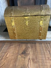 Antique  Brass Log Box