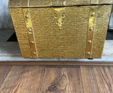 Antique  Brass Log Box