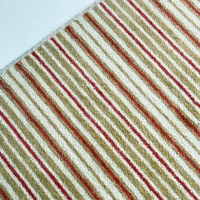 Beautiful Hand Bound Wool Stripe Rug 240 x 154cm