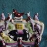 Staffordshire Flatback Group " WOMBWELLS MENAGERIE" - Vintage Reproduction - 1990's Image 3