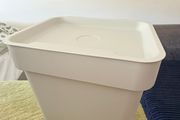Light Grey 3L Plastic Storage Bin with Lid