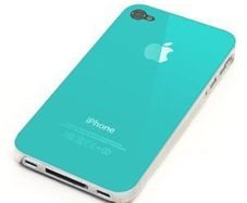 iPhone 4, iPhone 4S Hard Plastic Cover Back Case Turquoise Free Screen Protector