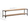 TV Cabinet 150x30x40 cm Solid Acacia Wood Image 6