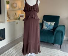 Brand-new Ladies Sweetheart Neckline Ruffle Cami Dress from Marks & Spencer