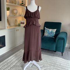 Brand-new Ladies Sweetheart Neckline Ruffle Cami Dress from Marks & Spencer