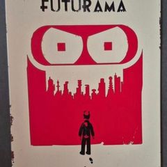 Vintage Style  Metal Sign. Futurama.