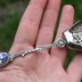 Dutch Silver Souvenir Spoon Shovel With Windmill On Handle Holland 4,5 Long Image 3