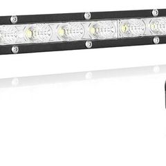 13 Inch 60W Led Work Light Bar Single Row LED Light Bar Flood Beam Waterproof Fog Lamps Offroad Driving Lights for 4X4 Tractor Truck Boat ATV UTV SUV