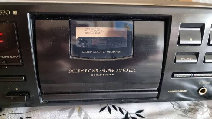 From 1994 Pioneer CT-S530 HIFI Stereo 3 Head Cassette Deck, working good.