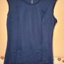 womens Vintage Crimplene mini dress navy 1960's/70's Size EU 40 UK 10 medium Image 2