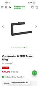 Crosswater towel rail