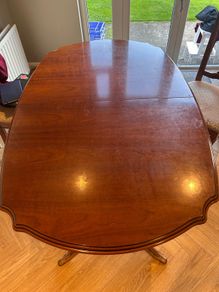 cherrywood solid extendable table and chairs