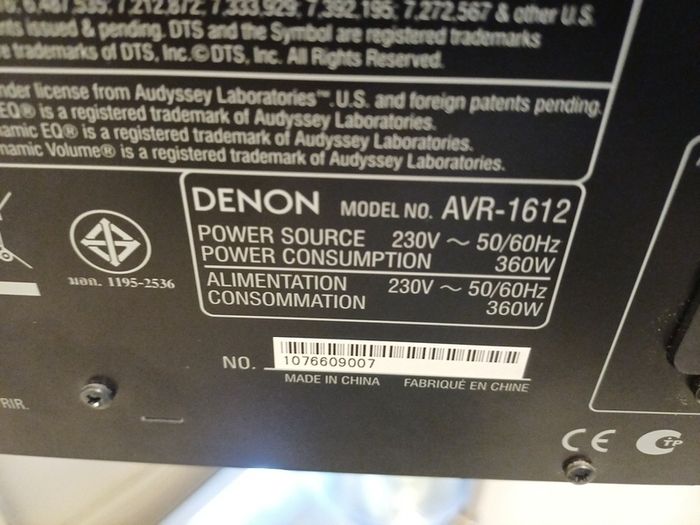 DENON Amplifier with remote control.