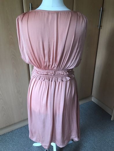 H&M coral pink satin dress size 6/8