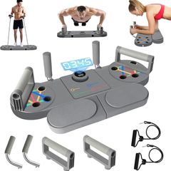 Push Up Board, Portable Press Up Board with Automatic Count, Exercise Equipment for Home Use, System Fitness Floor Chest Muscle Exercise Professional Equipment Burn Fat for Men Women Strength Training