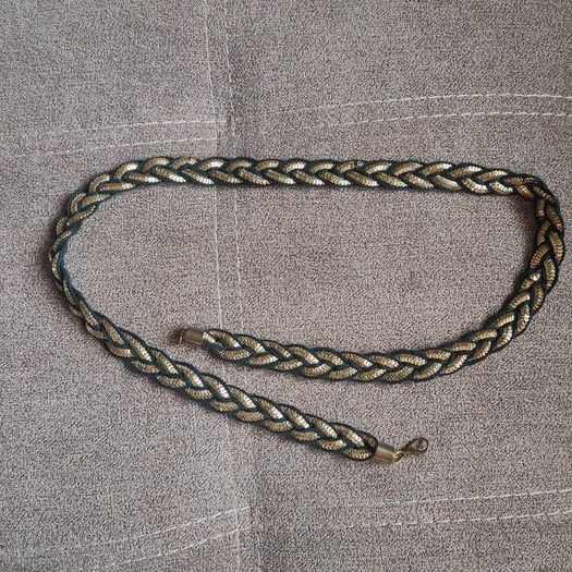 Gold/black dressy belt