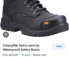 Caterpillar Spiro Lace Up Waterproof Safety Boots size 13