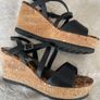 Marco Tozzi Wedge Sandals - Black- Size 40 Image 3