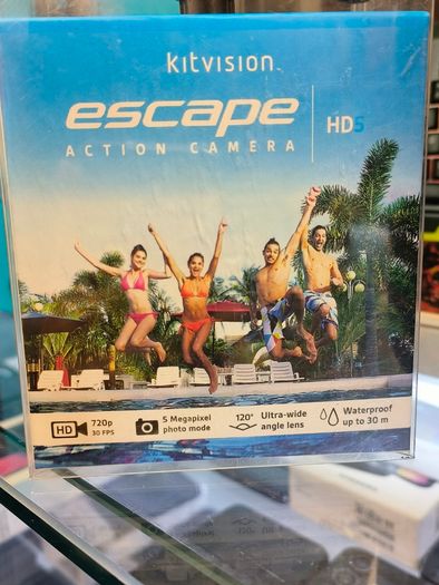 Official Kitvision Escape HD5 5MP Action Camera, 720p 30 FPS, 5 Megapixel, Waterproof Up to 30M/ New