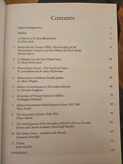 Killina Co Offaly Presentation Convent Killina. 1817-2017. A Celebration Of 200 Years Of Service . Paperback In Good Condition.  See Photos For Same.