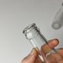 385 - Set of 2 Vintage Collectible Decorative Clear Glass Cantrell and Cochrane Mineral Bottles Image 3