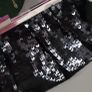 Black bling clutch bag with chain strap Image 4