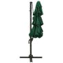 4-Tier Parasol with Aluminium Pole Green 3x3 m Image 2