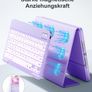 Brand New iPad Case with Keyboard Magnetic Backlighting - Lavender 10.2 inch. Image 2
