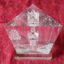 8.25 Inches Tall La Giralda Bell Tower Glass Prism Image 3