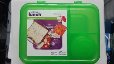 Sistema 1.65L Bento Lunch Box with Yogurt Pot Sandwich Lunchbox Home Office School College