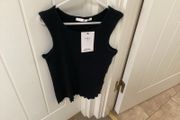 Black girls vest top age 9/10 BNWT