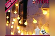 Globe String Lights Waterproof, 15M/49ft 120 LED Fairy Lights Plug in, 8 Modes Christmas Lights Outdoor/Indoor, Garden Lights for Patio, Gazebo, Bedroom, Party Decorations (FREE SHIPPING)