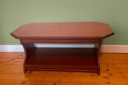 Dark Wood Coffee Table with Lower Shelf | Excellent Condition