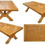 Large Solid Oak 8-Seater Dining Table Image 4