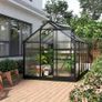 6 x 10ft Polycarbonate Greenhouse Large Walk In Green House with Slide Door and Window Image 3