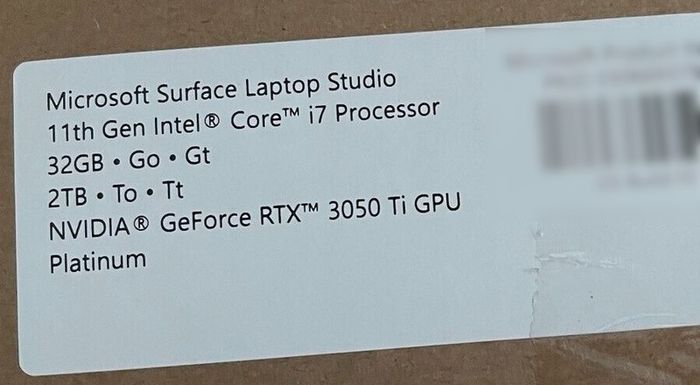 Microsoft Surface Laptop Studio with Pen and Docking Station