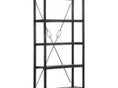 5-Tier Bookcase Black 90x30x180 cm Solid Mango Wood