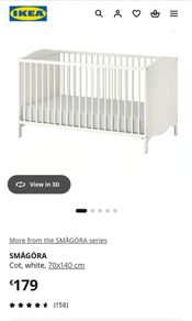 Bed for baby in excellent condition!