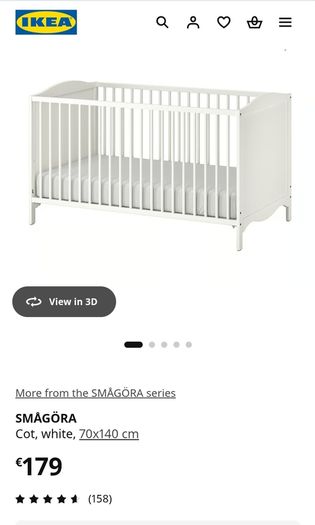 Bed for baby in excellent condition!