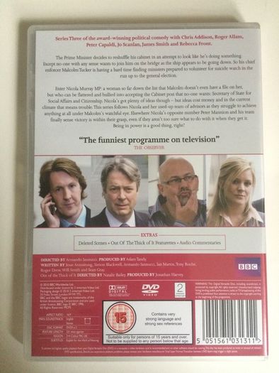 The Thick Of It - Series 1-3 + Specials (2005-2009) Peter Capaldi [DVD TV Boxsets]