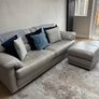 Leather Sofa/ Arm Chair/ Footstool Image 6