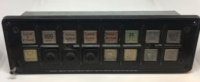 Switch panel for a carnation control unit (ex ambulance).