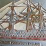 HMS Victory , Portsmouth , Vintage aluminum plate 10" x 6,5" Image 8