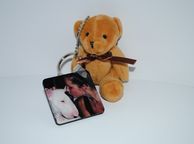 main image for ad Personalised photo keyring with teddy bear keychain
