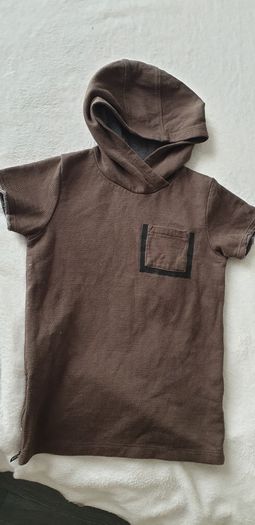 Next boy 4-5 khaki hoodie new